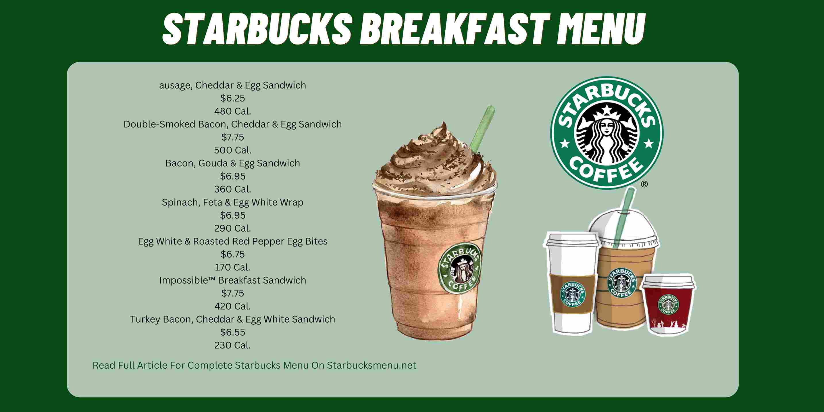 Starbucks Breakfast Menu Prices [Updated 2023]