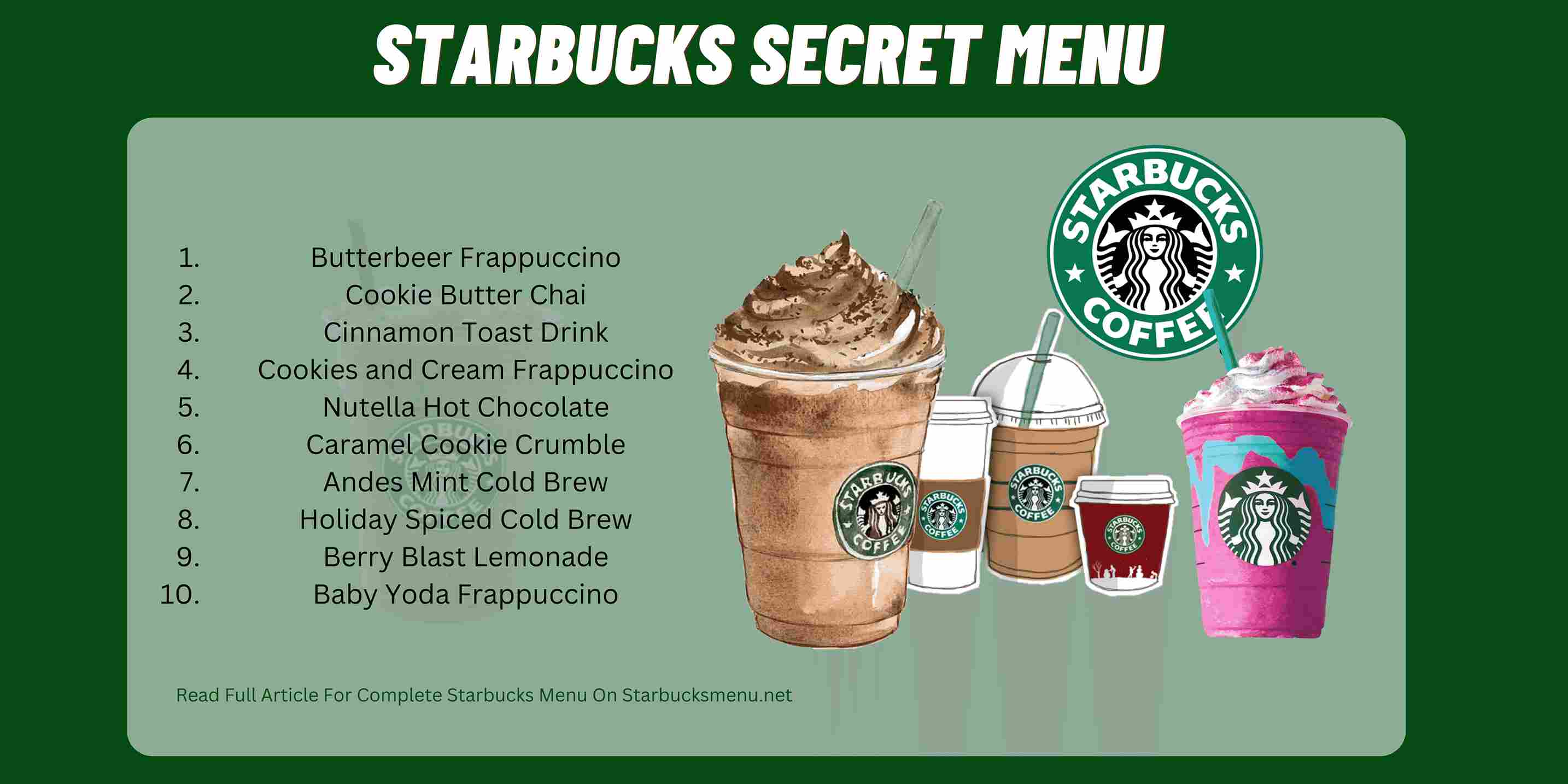 Starbucks Secret Menu [50+ Best Drinks 2023]